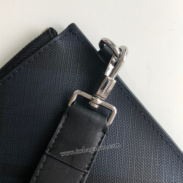Burberry專門店新款手拿包格紋拉鏈收納袋 巴寶莉經典款男士手包 yxb1344